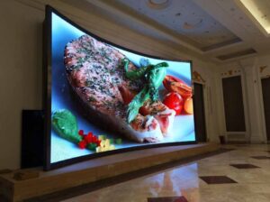 Indoor curved LED screen